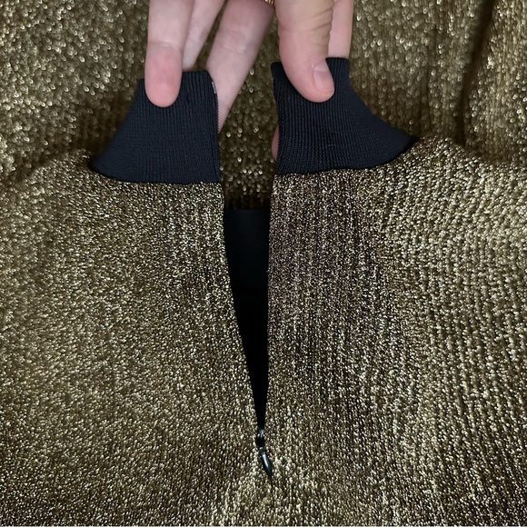 Gold glitter turtleneck dress from ZARA - Picture 3 of 5